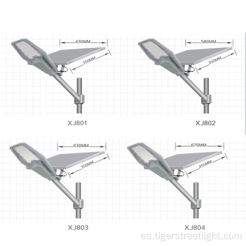Farola solar LED de luz exterior impermeable